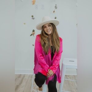 Hot pink blazer and shorts! NASTYGAL